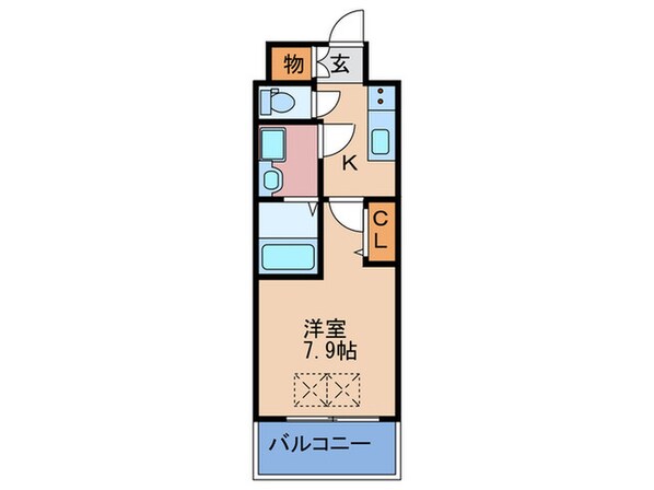 NORTH VILLAGE伍番館の物件間取画像